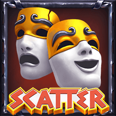 Theatre masks scatter symbol